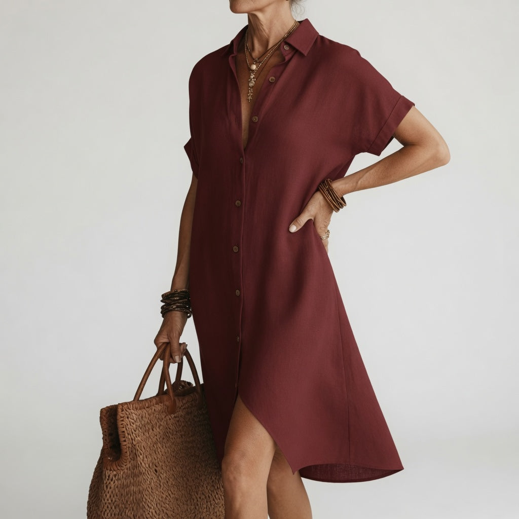 Tina | The Breathable All-Day Shirt Midi