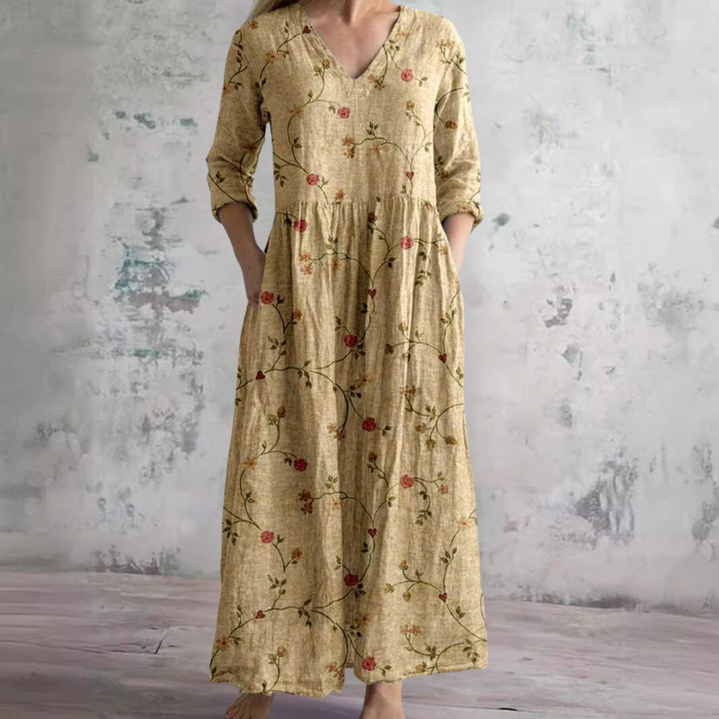 Erica | Flattering Floral Summer Maxi Dress