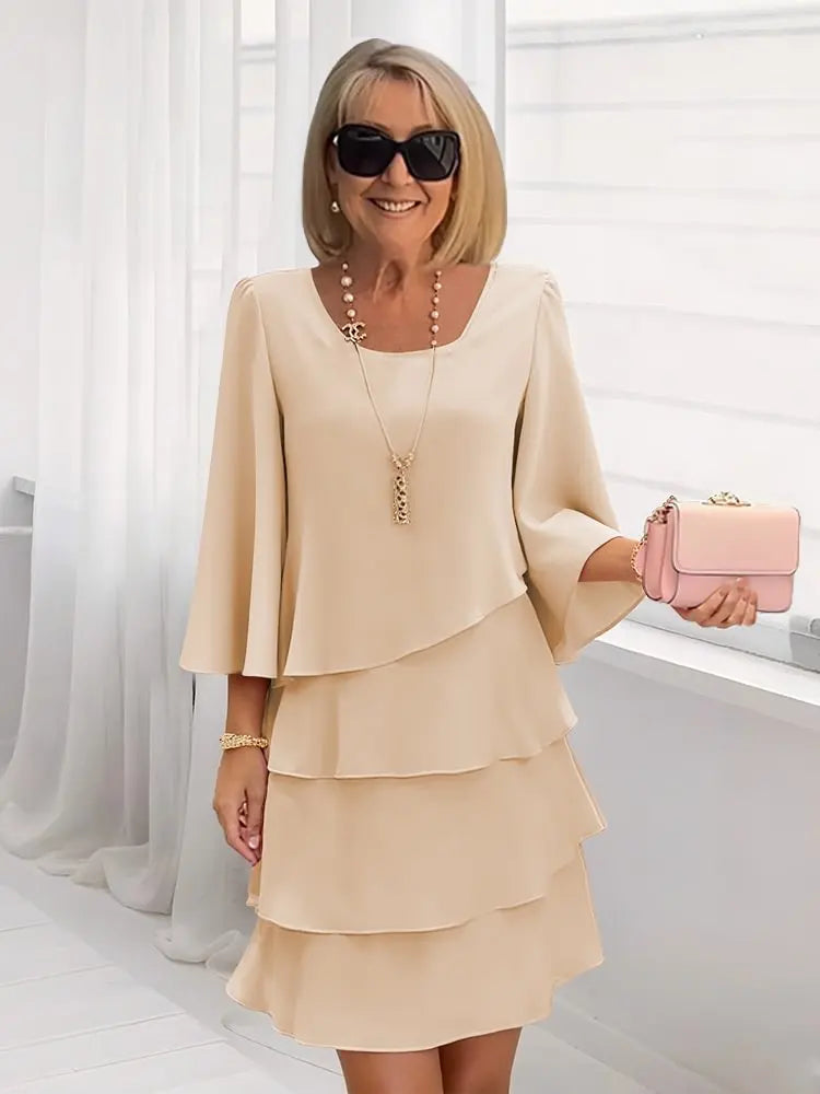 Catherine | Effortlessly Skimming Ruffle Dress