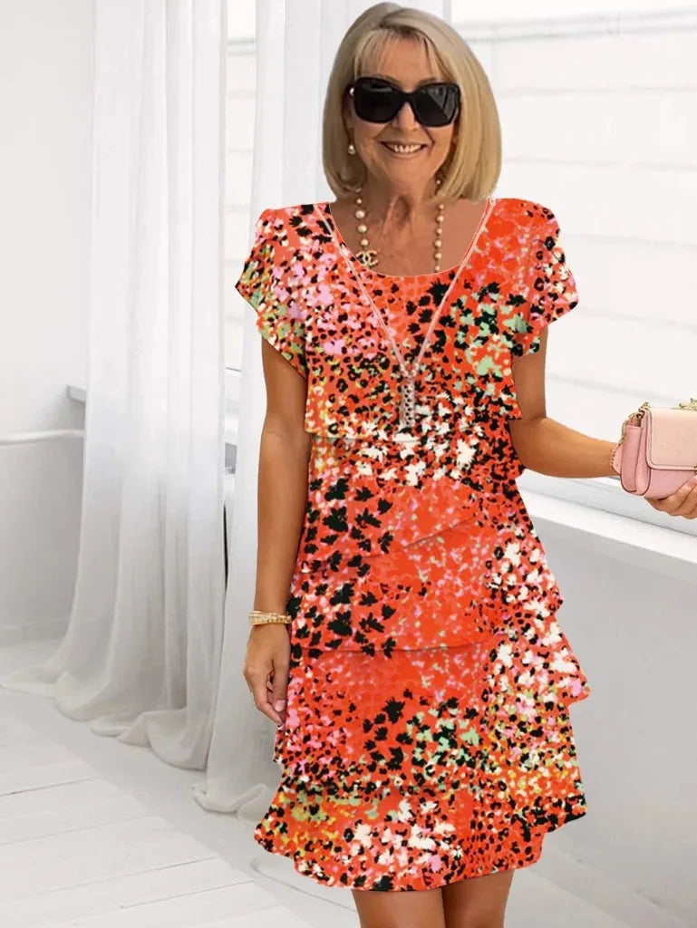 Clarissa | Softly Skimming Ruffle Dress