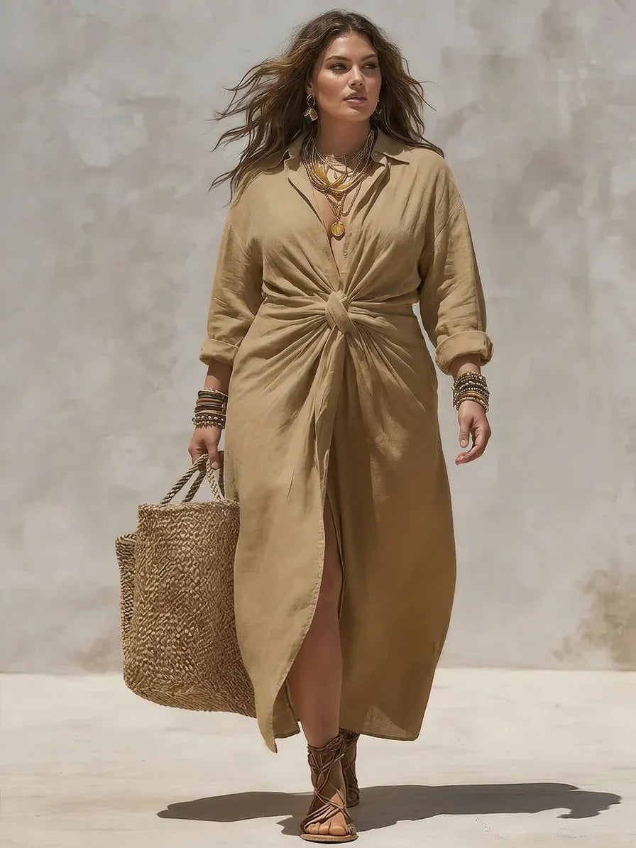 Elara | Effortlessly Flattering Knot Maxi