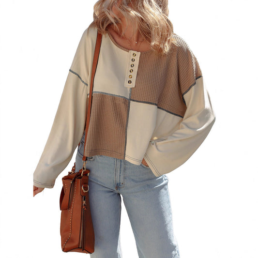 Almée™ | Pull patchwork à col rond