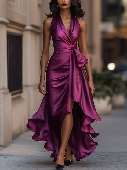 Amelya | Evening Wrap Maxi Dress