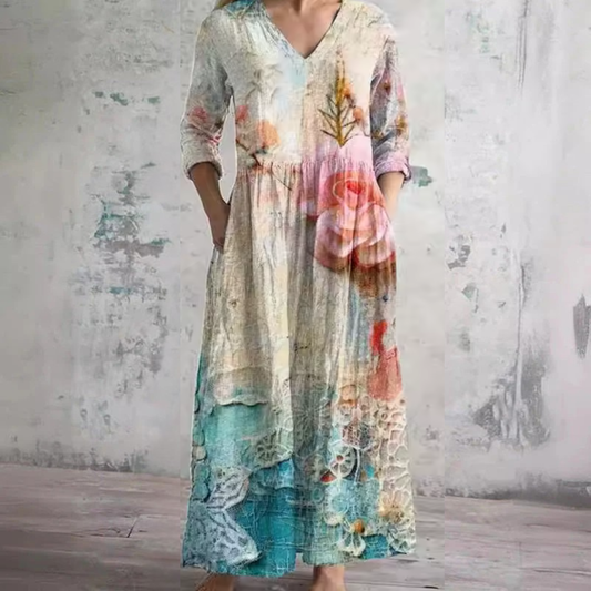 Patricia | Flattering Floral Summer Maxi Dress