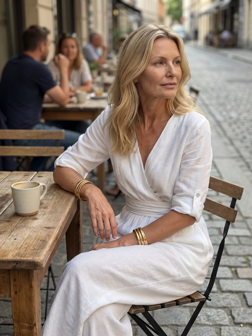 Dorothy | Wide-Leg Crossover Jumpsuit