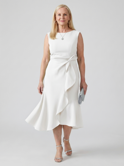 Voren | Simple Drape Midi Dress
