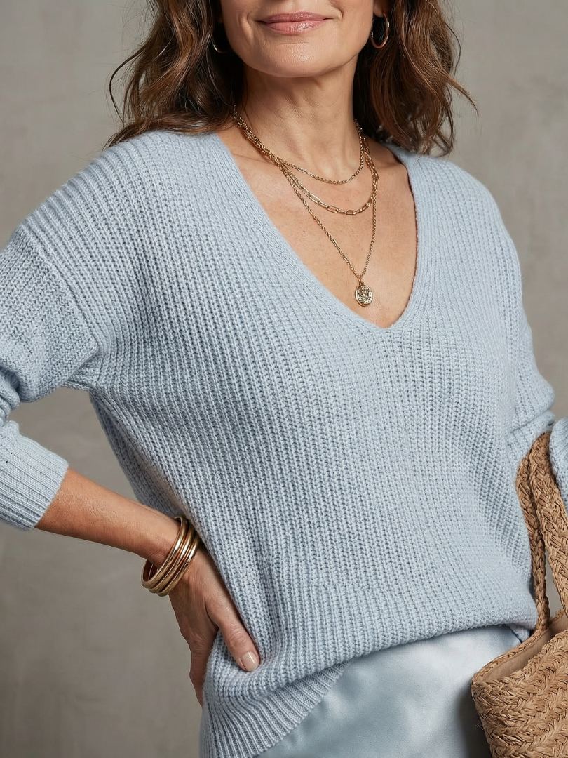 Margaret | Bias Satin Skirt & Knit Top Set