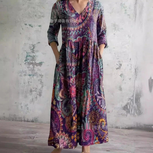 Mandy | Flattering Floral Summer Maxi Dress