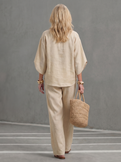 Carolyn | Button Tunic & Pants Set