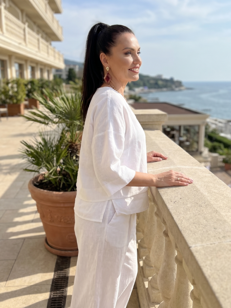 Gloria | Layered Top & Wide-Leg Pants Set