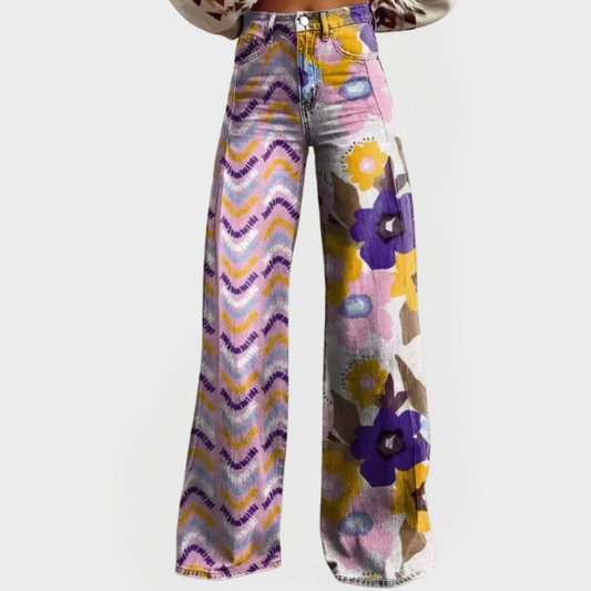 Stylish Pants with Wide Legs and Patterns