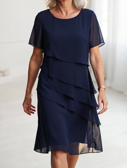 Linda | Naturally Flowing Ruffle Dress