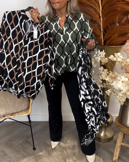 Mariella™ | Modern Graphic Blouse