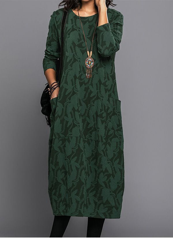 Vivian | Flattering Midi Dress With Pockets