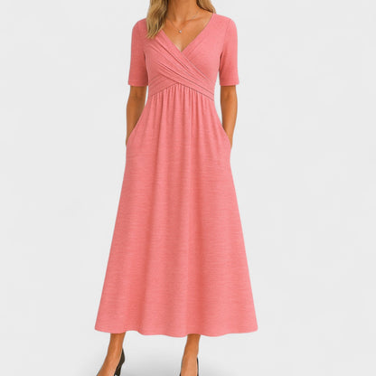 Diane | Elegant Midi Dress with Pockets