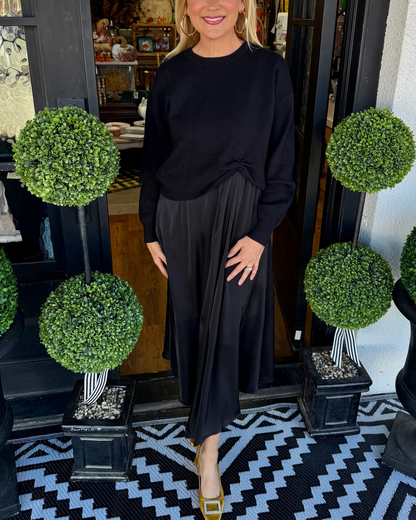 Twist Front Layered Dress