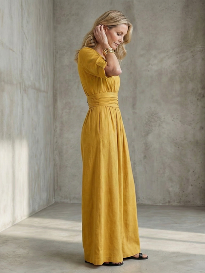 Dorothy | Wide-Leg Crossover Jumpsuit