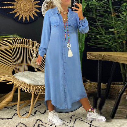 Leah | Denim Shirt Dress