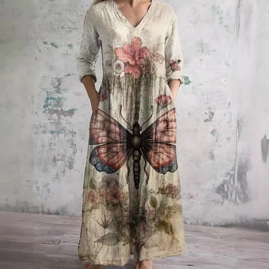 Evelyn | Flattering Floral Summer Maxi Dress