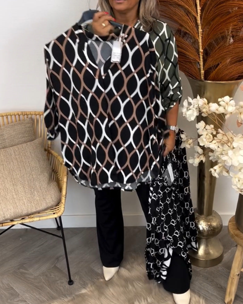 Mariella™ | Modern Graphic Blouse