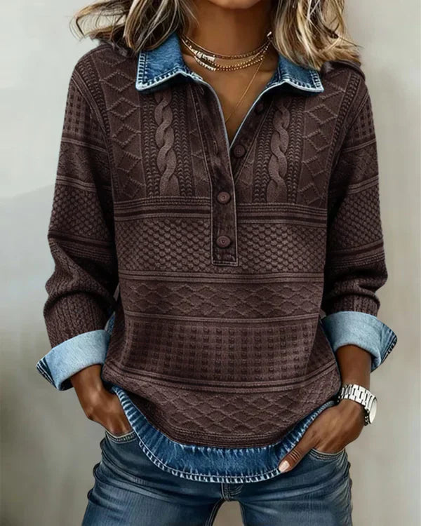 Claire | Stylish Collar Top