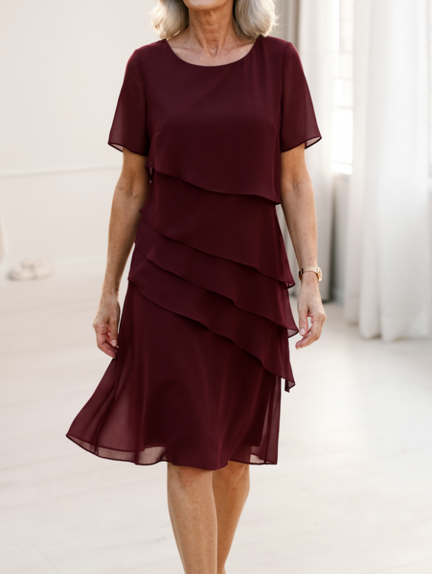 Linda | Naturally Flowing Ruffle Dress