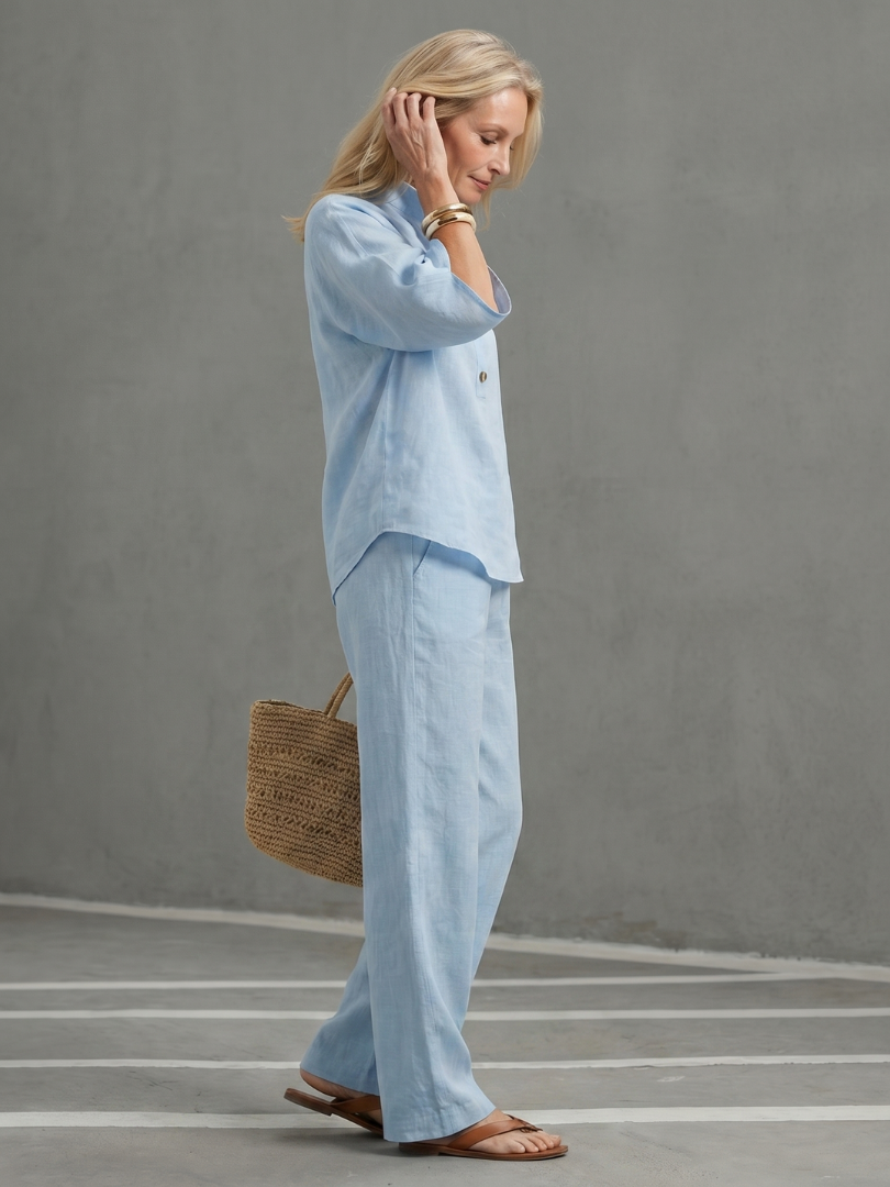 Carolyn | Button Tunic & Pants Set