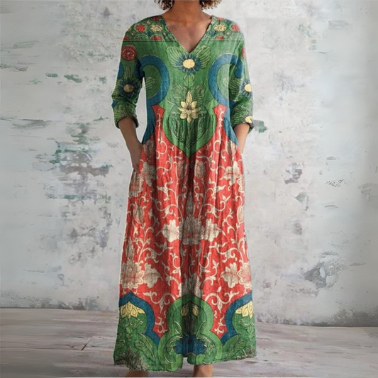 Judith | Flattering Floral Summer Maxi Dress