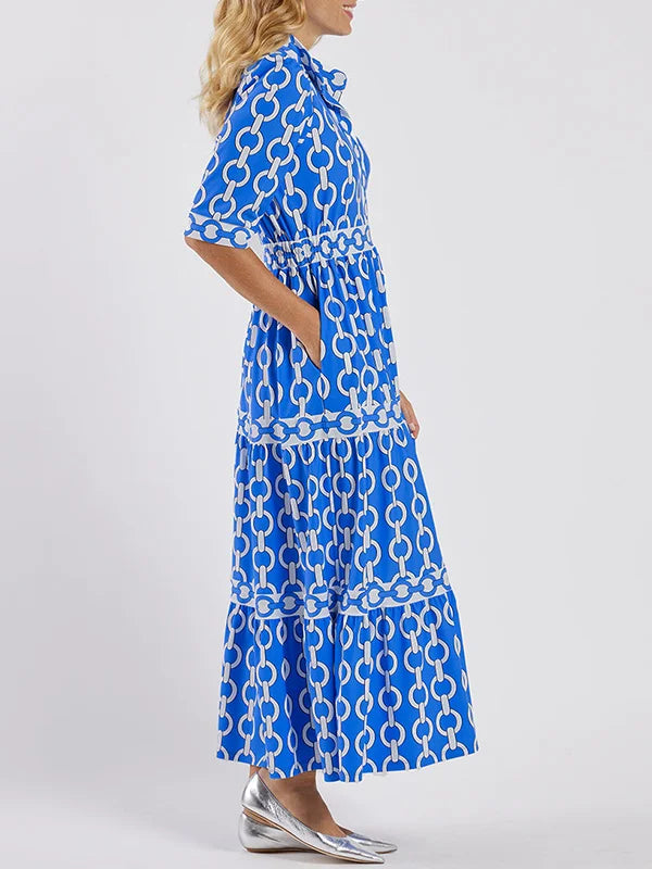 Aliyah | Chain Link Midi Dress