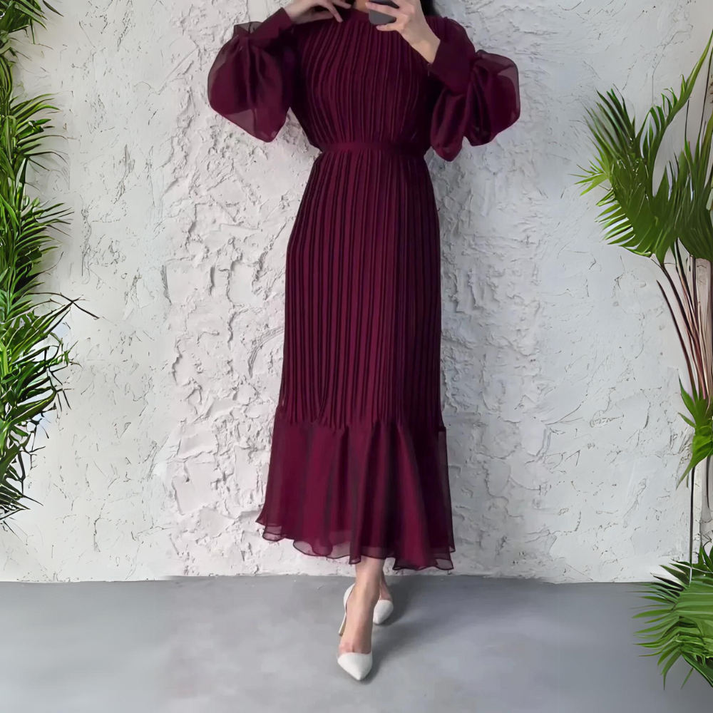 Hazel | Pleated Elegant Dress