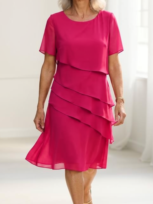 Linda | Naturally Flowing Ruffle Dress