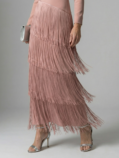 Noren | Fringe Layer Midi Dress