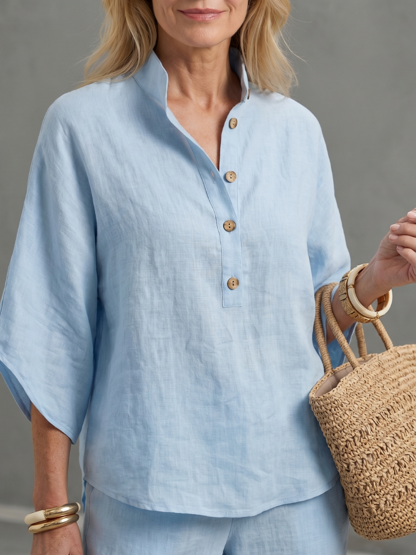 Carolyn | Button Tunic & Pants Set