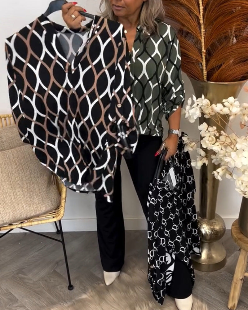 Mariella™ | Modern Graphic Blouse
