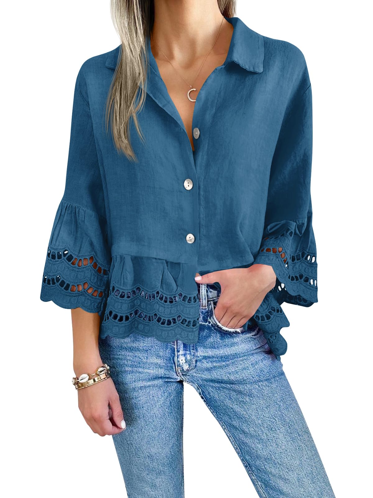 Eleanor™ | Timeless Lace Blouse