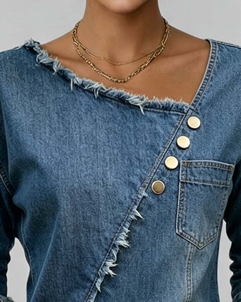 Blair | The Elegant All-Day Denim Blouse