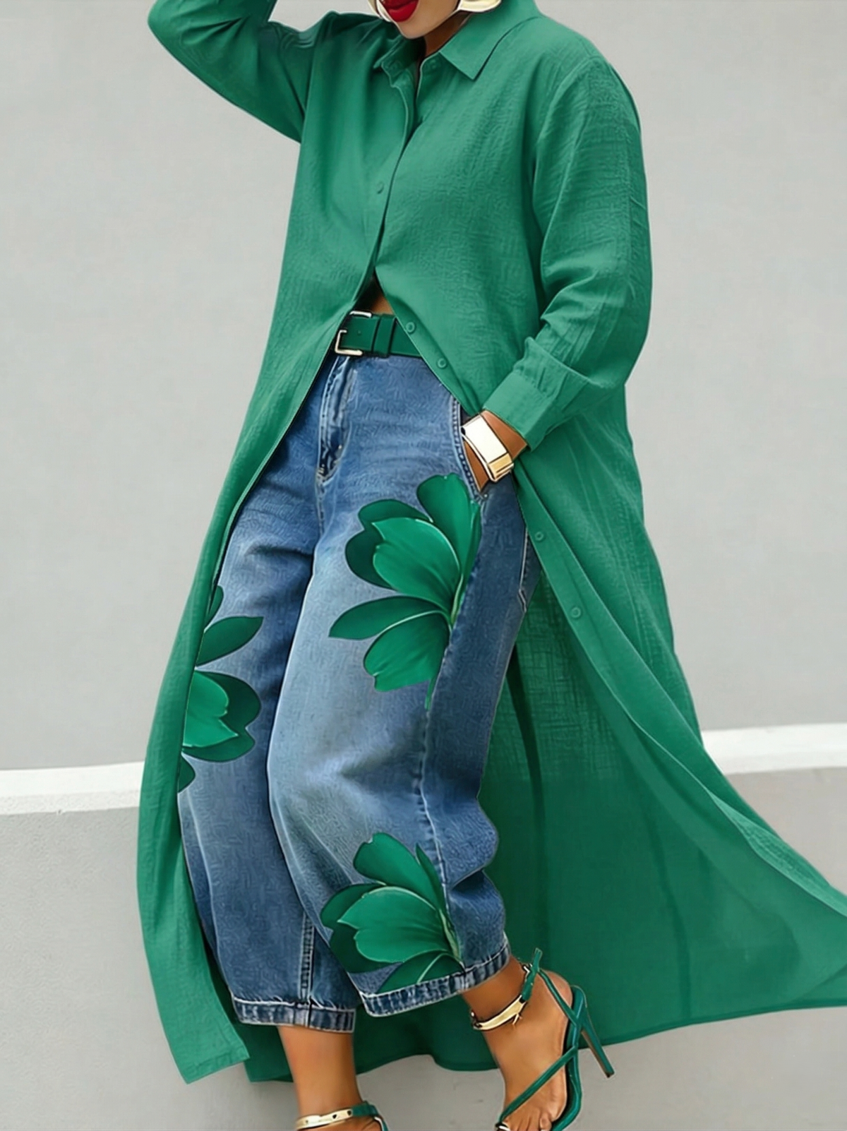Sophia | Elegant Floral Wide-Leg Pants