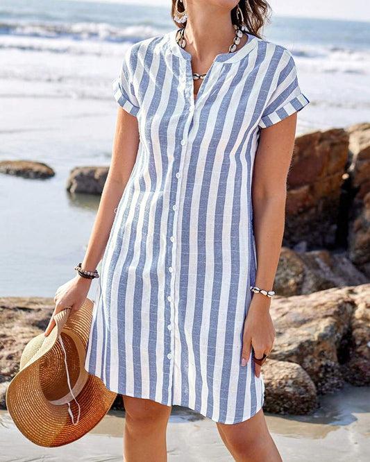 Pamela | Elegant Striped Dress