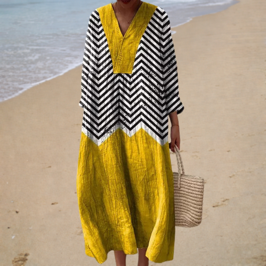 Flattering Yellow Summer Dress