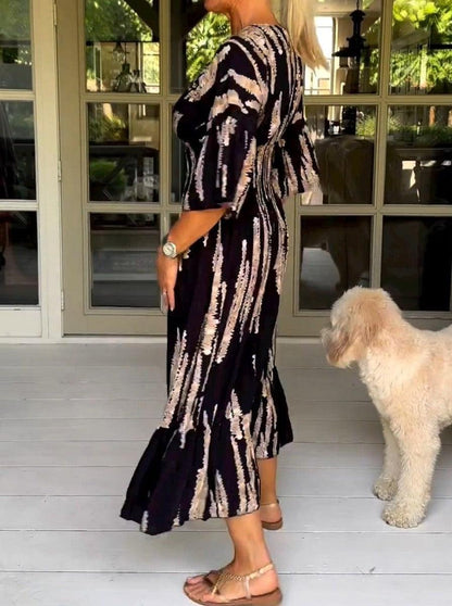 Clarice | Effortless Abstract Dress