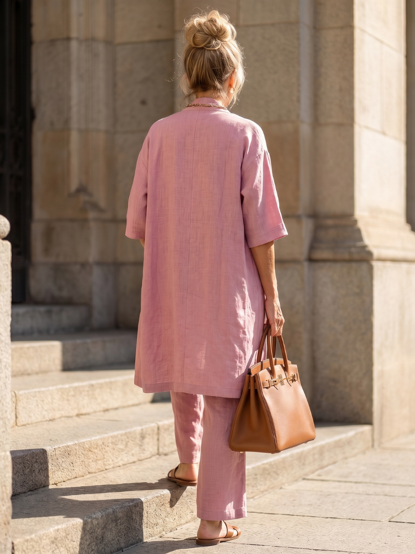 Frances | Relaxed Three-Piece Top & Pants Set