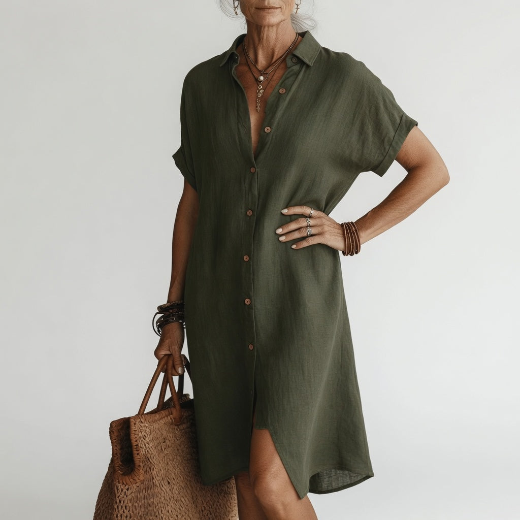 Tina | The Breathable All-Day Shirt Midi