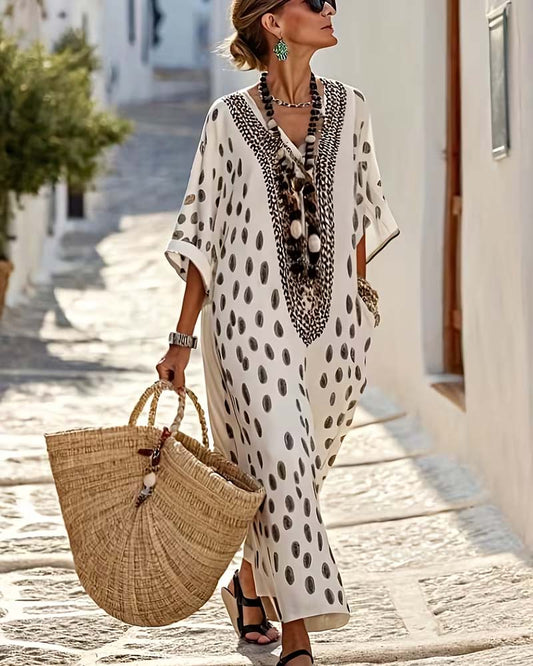 Dotty | The Effortless Resort V-Neck Dress