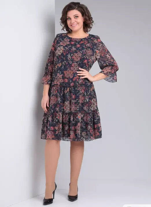 Oriane | Elegant Floral Dress with a Timeless Style
