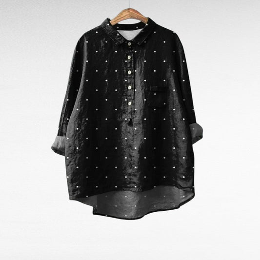 Zoe | Elegant Linen Summer Blouse