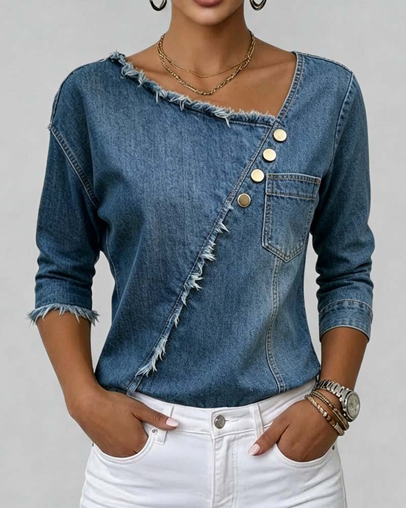 Blair | The Elegant All-Day Denim Blouse