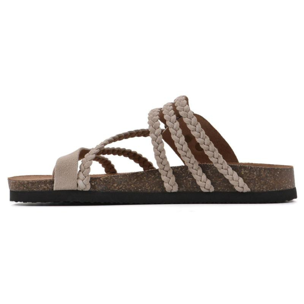 Susan | All-Day Braided Cork Sandal.