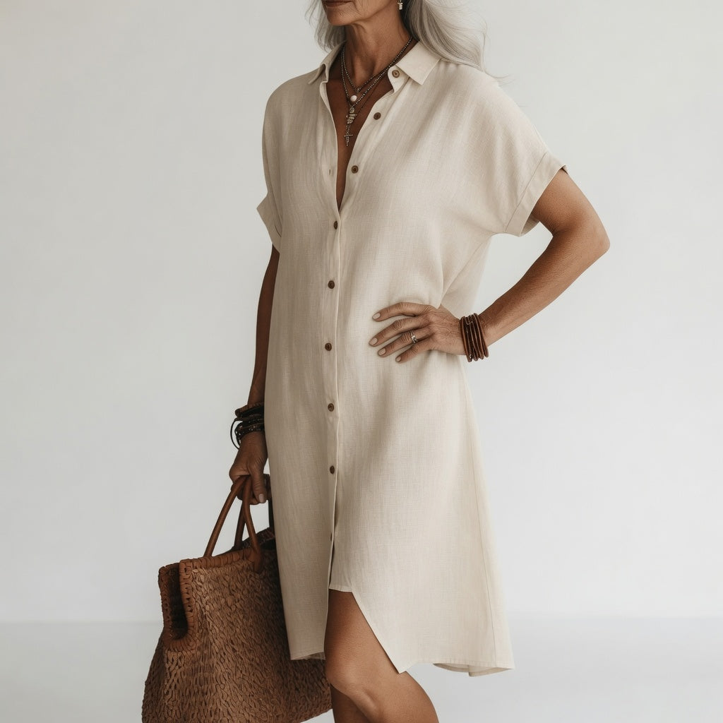 Tina | The Breathable All-Day Shirt Midi