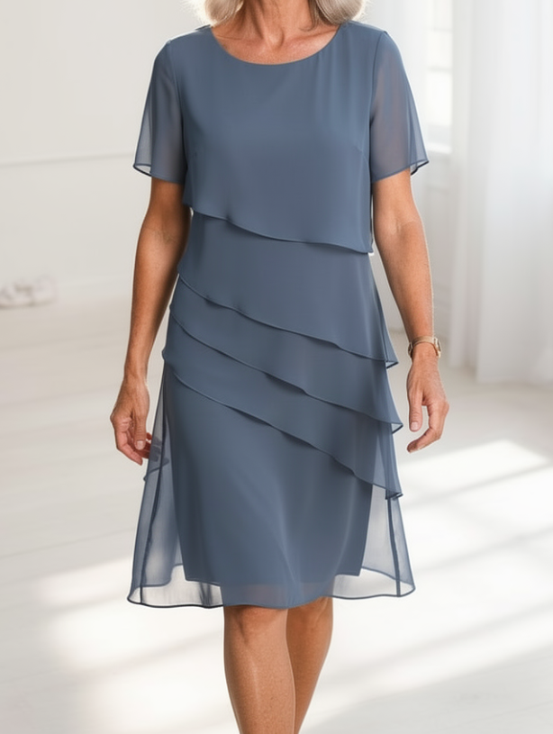 Linda | Naturally Flowing Ruffle Dress
