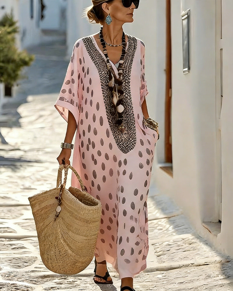 Dotty | The Effortless Resort V-Neck Dress
